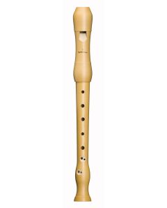 Recorder descant in c Mollenhauer wood pearwood baroque double hole fixed foot joint