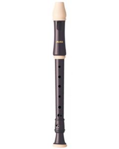 Aulos Robin 205a decant recorder. 3 piece - dark brown & ivory - school favourite in yellow bag