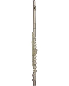 Flute TJ 10xe 3042easlrw student hi rise silver lip plate, pointed keys, wood frame case & cover 'e'