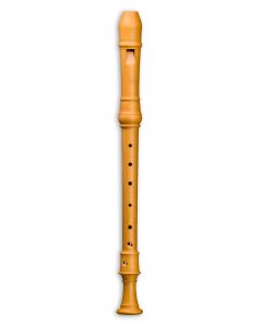 Recorder treble alto in f Mollenhauer wooden denner pearwood with moveable foot