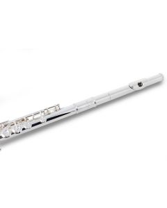 Pearl PF665e Quantz series silverhead with pointed arm keywork, Closed holes 'e'