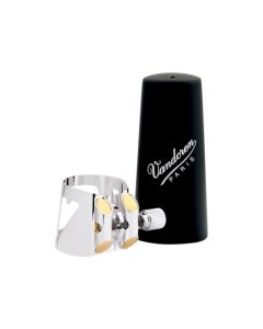Special order lig & cap Bb clarinet german system Vandoren classic LC35P woven ligature with plastic cap ( klassik ) >
