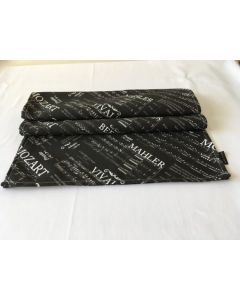 Table runner, with 'nutcracker' print, 35x150cm, 100% cotton