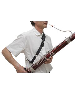 Sling / neck strap bassoon BG b02 padded cross shoulder with 2 metal hooks / also for saxophone - nylon