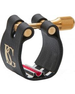 Special order~ lig & cap alto sax BG l12rs revelation flexible ligature - silver / red  contact - ensemble use - w/ plastic cap