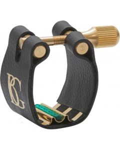 Lig & cap alto sax BG l12sr super revelation flexible ligature - brass / green contact - soloists use - w/ plastic cap