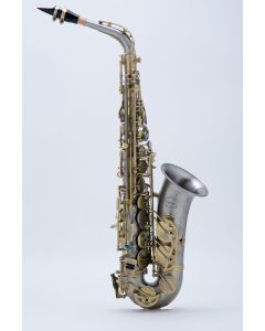 Chateau Versailles 96m nickel silver body brushed finish keys, shaped back pack case