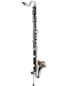 Bass clarinet Jupiter jbc-1000n 2 piece plastic body. N/p keys to low eb. With wood case.