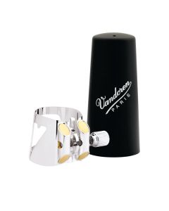 Lig & cap bass clarinet Vandoren optimum premium metal ligature with plastic cap