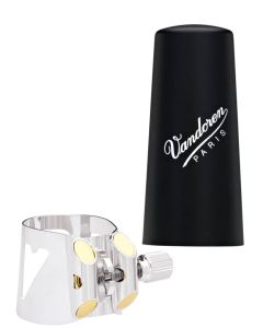 ~d - lig & cap bass clarinet Vandoren optimum premium s/p metal ligature and cap >