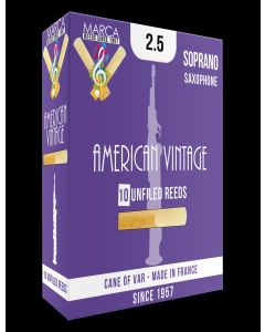 Str. 2.5 - Marca American vintage unfiled soprano saxophone reeds