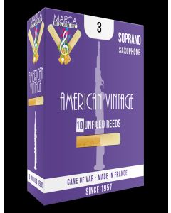Str. 3 - Marca American vintage unfiled soprano saxophone reeds