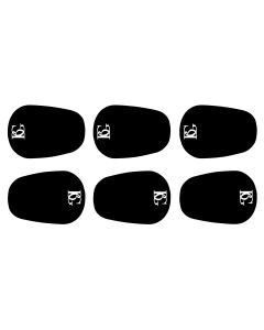 Care m/p mouthpiece patch BG a10l thick black large  pack 6 - 0.8mm