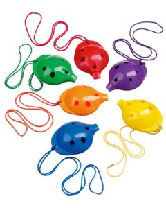 Ocarina langley poly-oc plastic 6 hole - red - used by many schools for wider opportunities