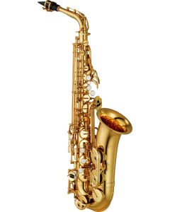 Yamaha YAS480. Gold lac. High f#. Hand engraving. 4c m/p.