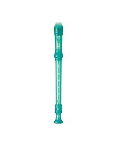 Yamaha descant in c soprano student plastic translucent blue. Baroque.