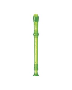 Yamaha descant in c soprano student plastic translucent green. Baroque.