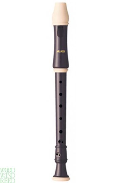 Aulos Robin 205a decant recorder. 3 piece - dark brown & ivory - school favourite in yellow bag