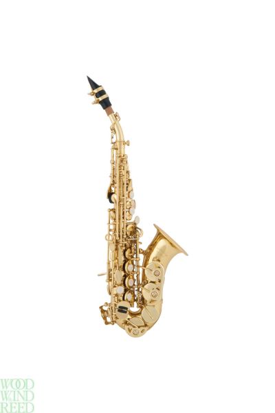 Soprano sax A&S ass-101c. Fully curved. Hi f#. Rucksack style gig case. Lac.