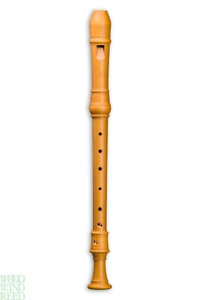 Recorder treble alto in f Mollenhauer wooden denner pearwood with moveable foot