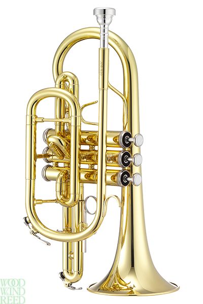 Cornet Jupiter jcr-700-q m/l. Gold brass leadpipe. Lac. With valve and rotor oil