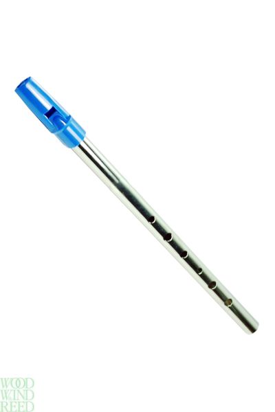 Flageolet counter display card with tin whistle of each key