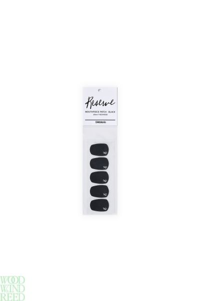 Care m/p mouthpiece patch Rico reserve rmp01b thick black large  pack 5 - 0.8mm