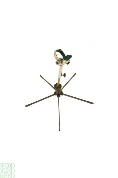 Stand sax Baritone saxophone jiffy style by adams - play from stand crome finish - comes in soft tote bag