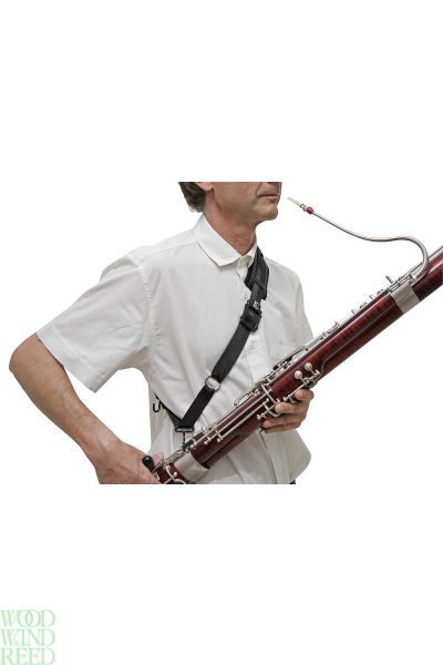 Sling / neck strap bassoon BG b02 padded cross shoulder with 2 metal hooks / also for saxophone - nylon