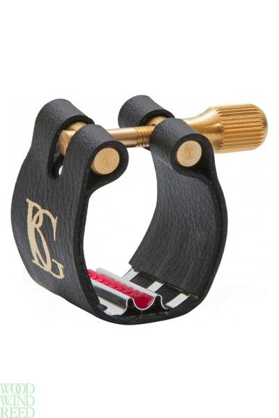 Special order~ lig & cap alto sax BG l12rs revelation flexible ligature - silver / red  contact - ensemble use - w/ plastic cap