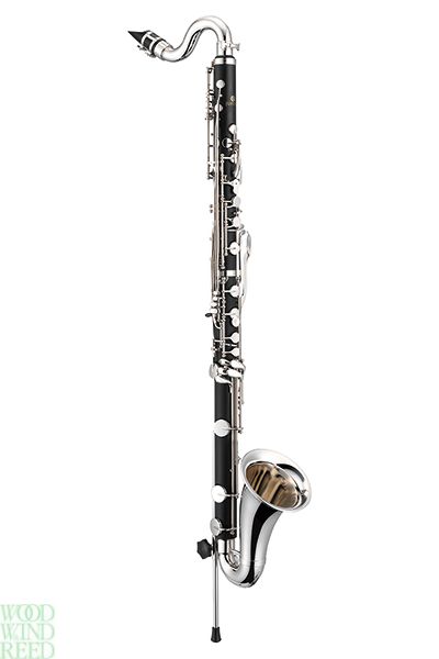 Bass clarinet Jupiter jbc-1000n 2 piece plastic body. N/p keys to low eb. With wood case.