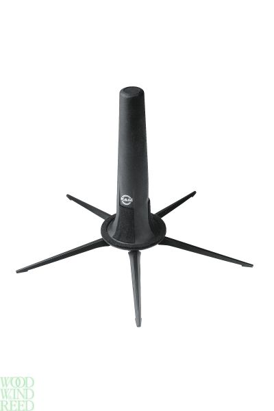 Stand sax straight soprano saxophone k&m 15290 folding in bell model - fits inside most cases