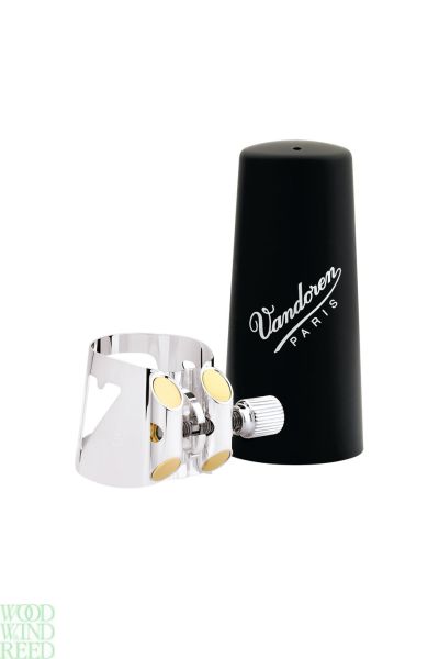 Lig & cap bass clarinet Vandoren optimum premium metal ligature with plastic cap