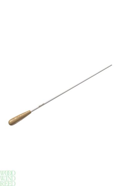 Baton Mollard 12 inch s series - oak pear shaped handle - white