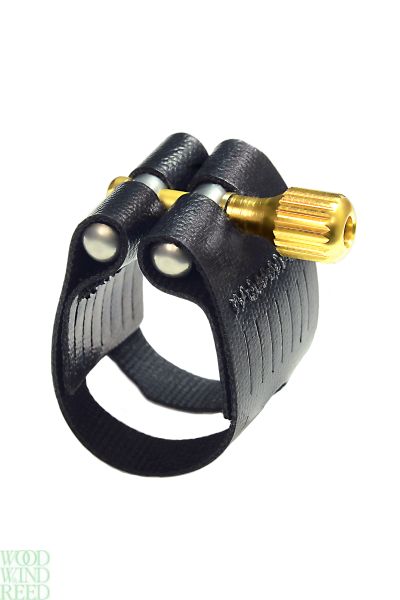 Lig & cap alto sax Rovner light l6 - for most ebonite m/p ( also some ebonite tenor ) flexible ligature with plastic cap